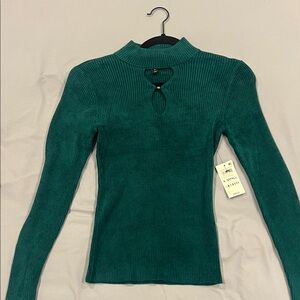 INC International Concepts Teal Knit Sweater
